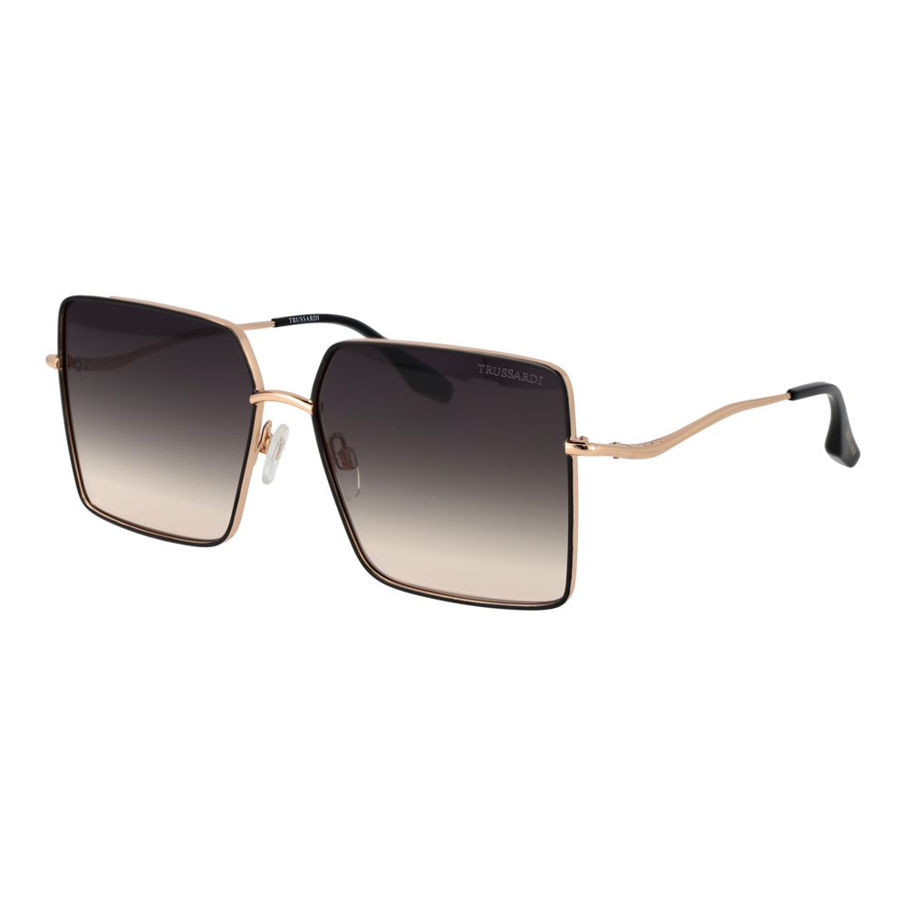 Trussardi Black Stainless Steel Women's Sunglasses