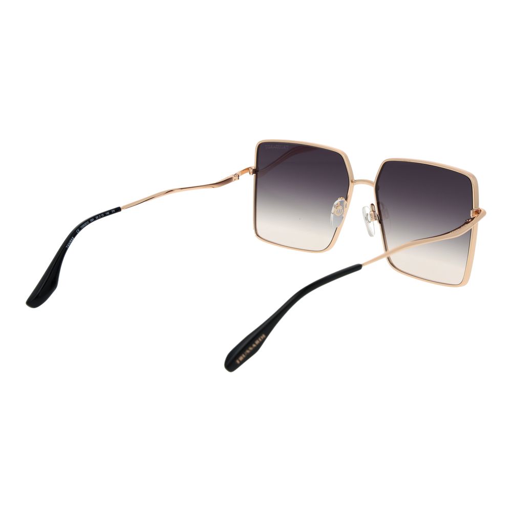 Trussardi Black Stainless Steel Women's Sunglasses