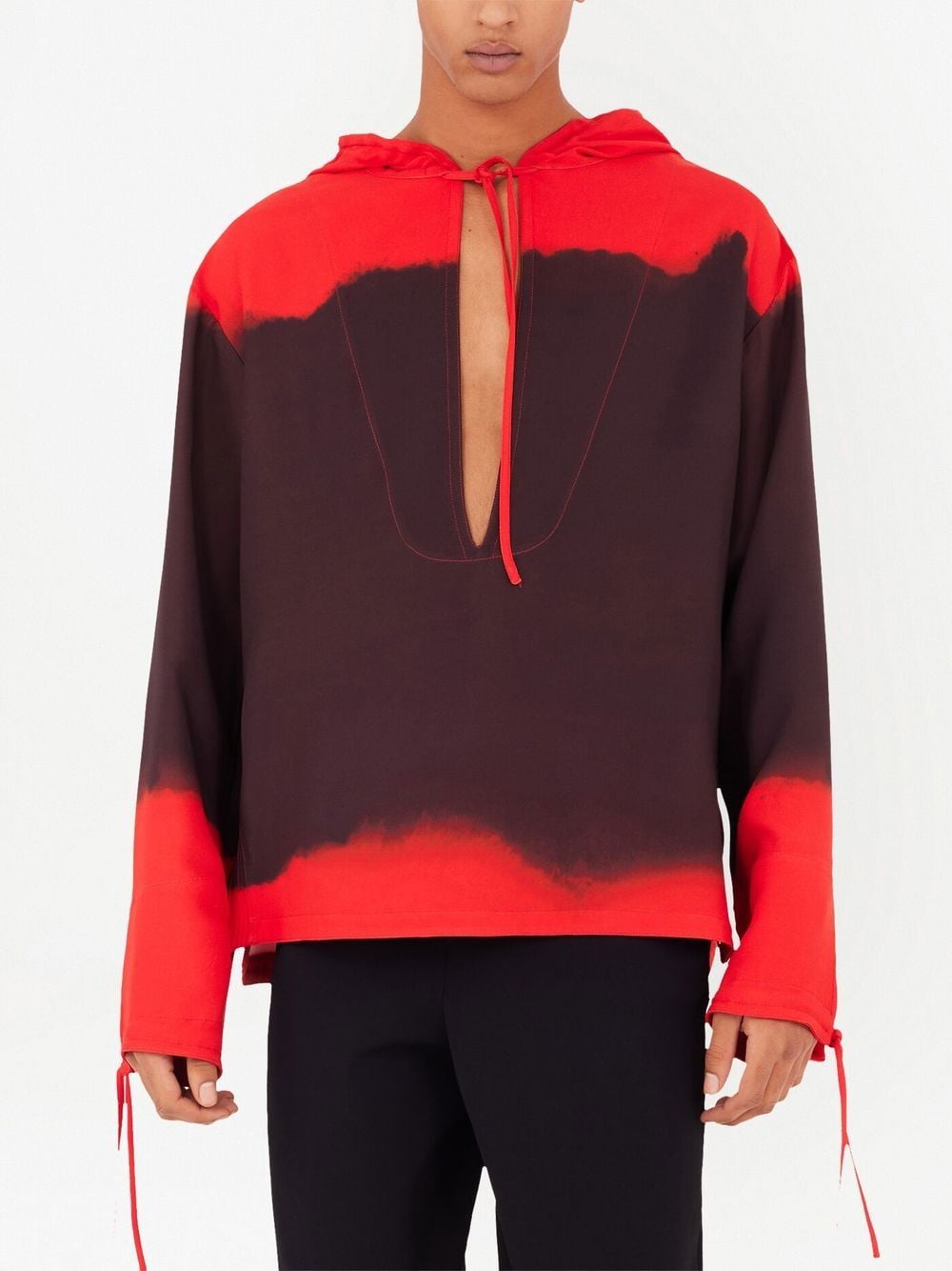 Ferragamo Men's Printed Oversized Kaftan