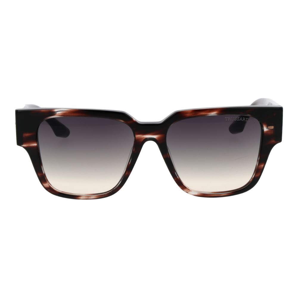 Trussardi Brown Acetate Women's Sunglasses