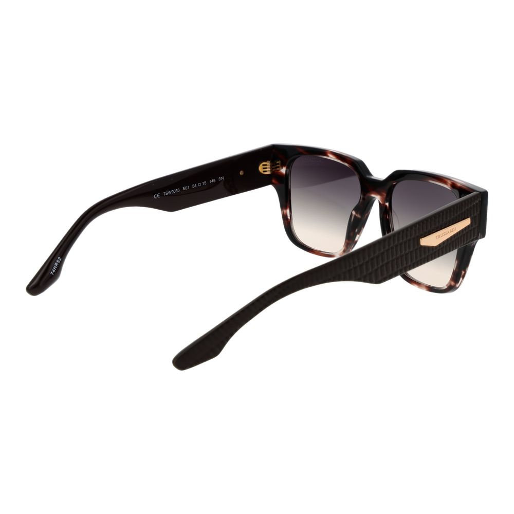 Trussardi Brown Acetate Women's Sunglasses