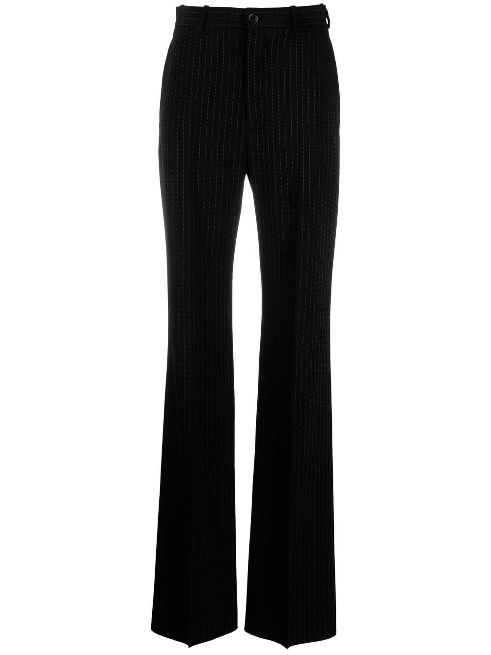 Balenciaga Women's Pinstripe Straight-Leg Trousers