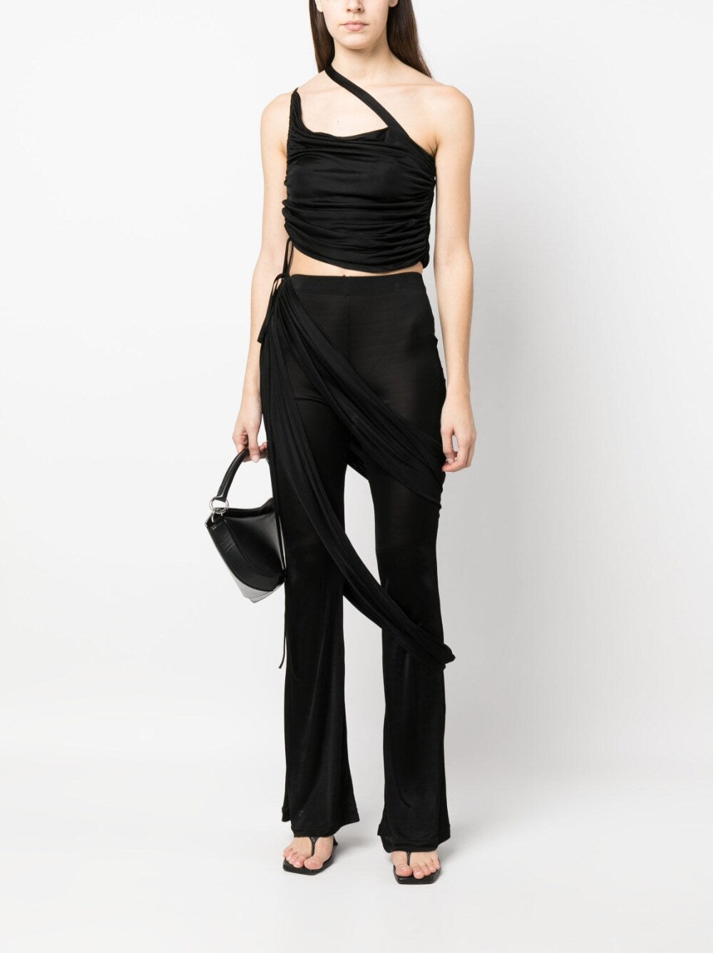 AndreäDamo Cropped Jersey Top
