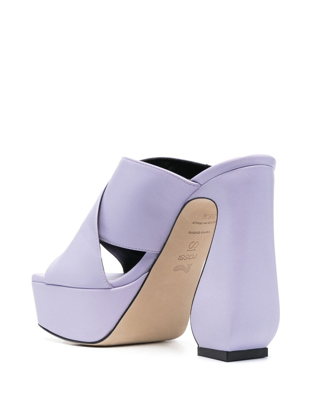 Si Rossi Women's 130Mm Platform Leather Mules