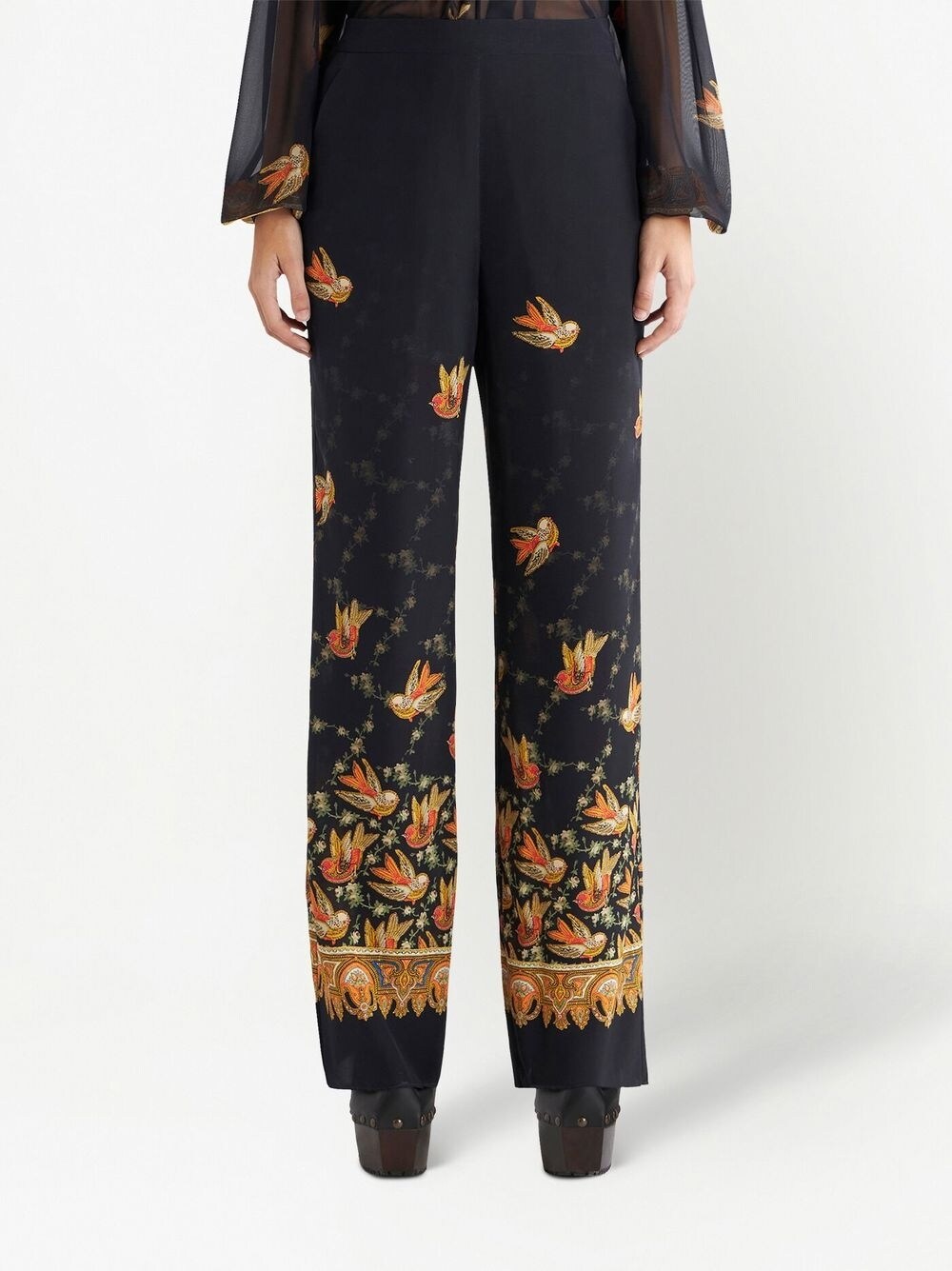 Etro Women's Straight Trousers With Paisley Print