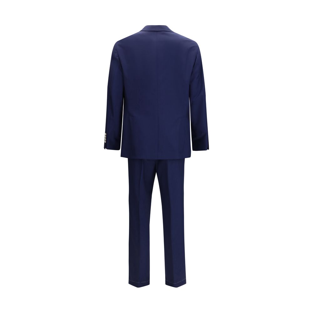 Brunello Cucinelli Blue Wool Oves Aries Two-Piece Men's Suit