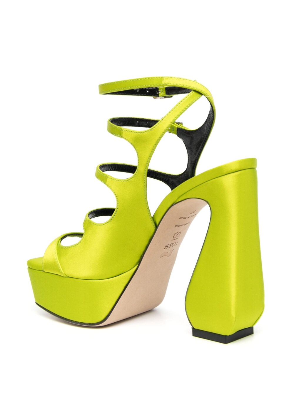 Si Rossi Women's Crepe Satin Heel Sandals