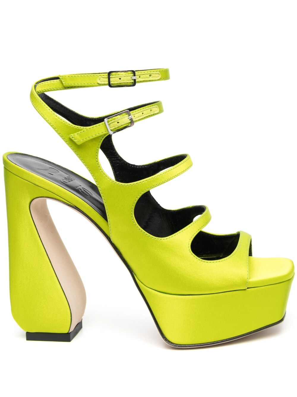 Si Rossi Women's Crepe Satin Heel Sandals