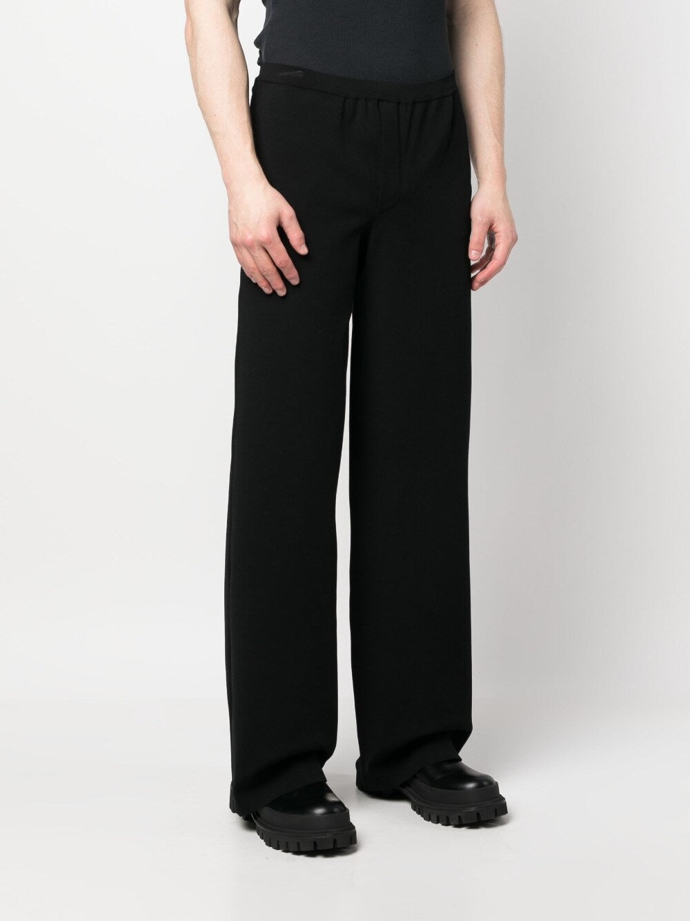 Ferragamo Men's Wide-Leg Trousers