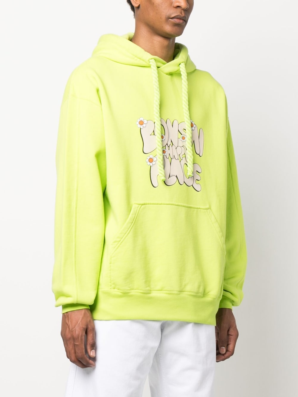 Bonsai Men's Printed Cotton Hoodie