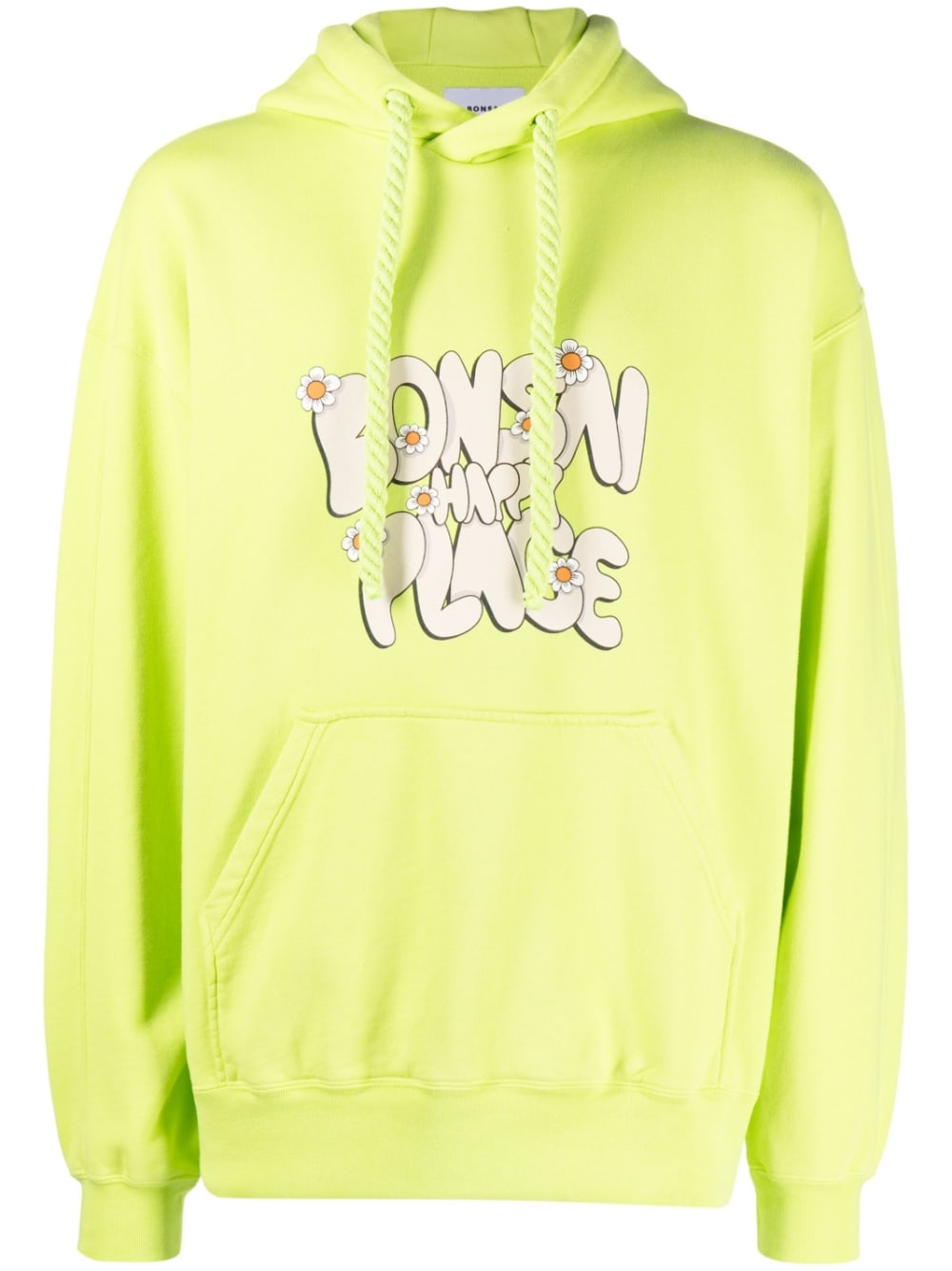 Bonsai Men's Printed Cotton Hoodie