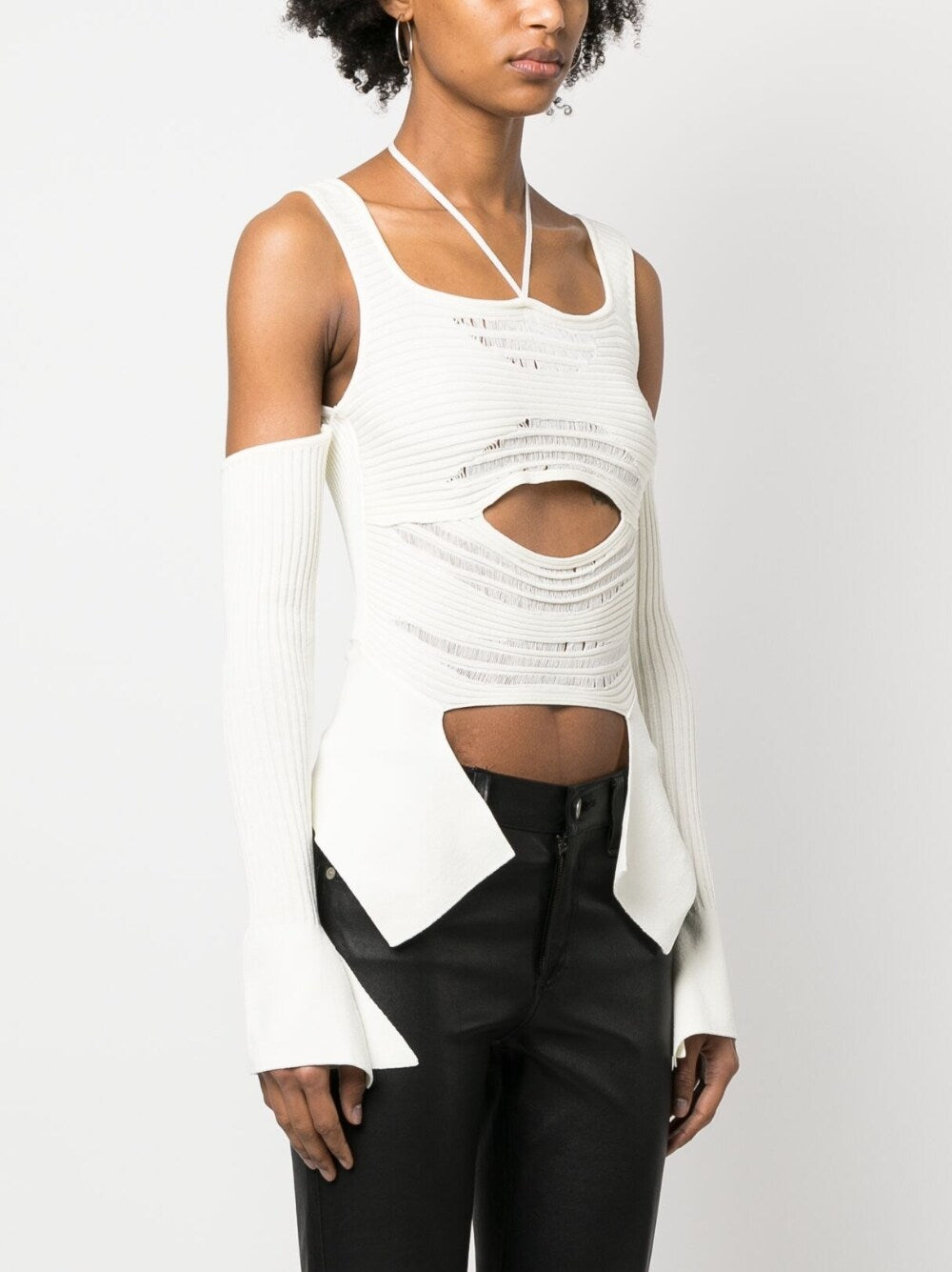 AndreäDamo Knit Ribbed Top