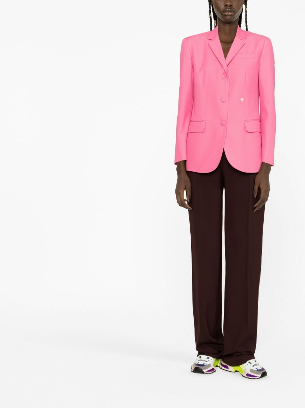 Palm Angels Women's Cotton Single-Breasted Blazer Jacket