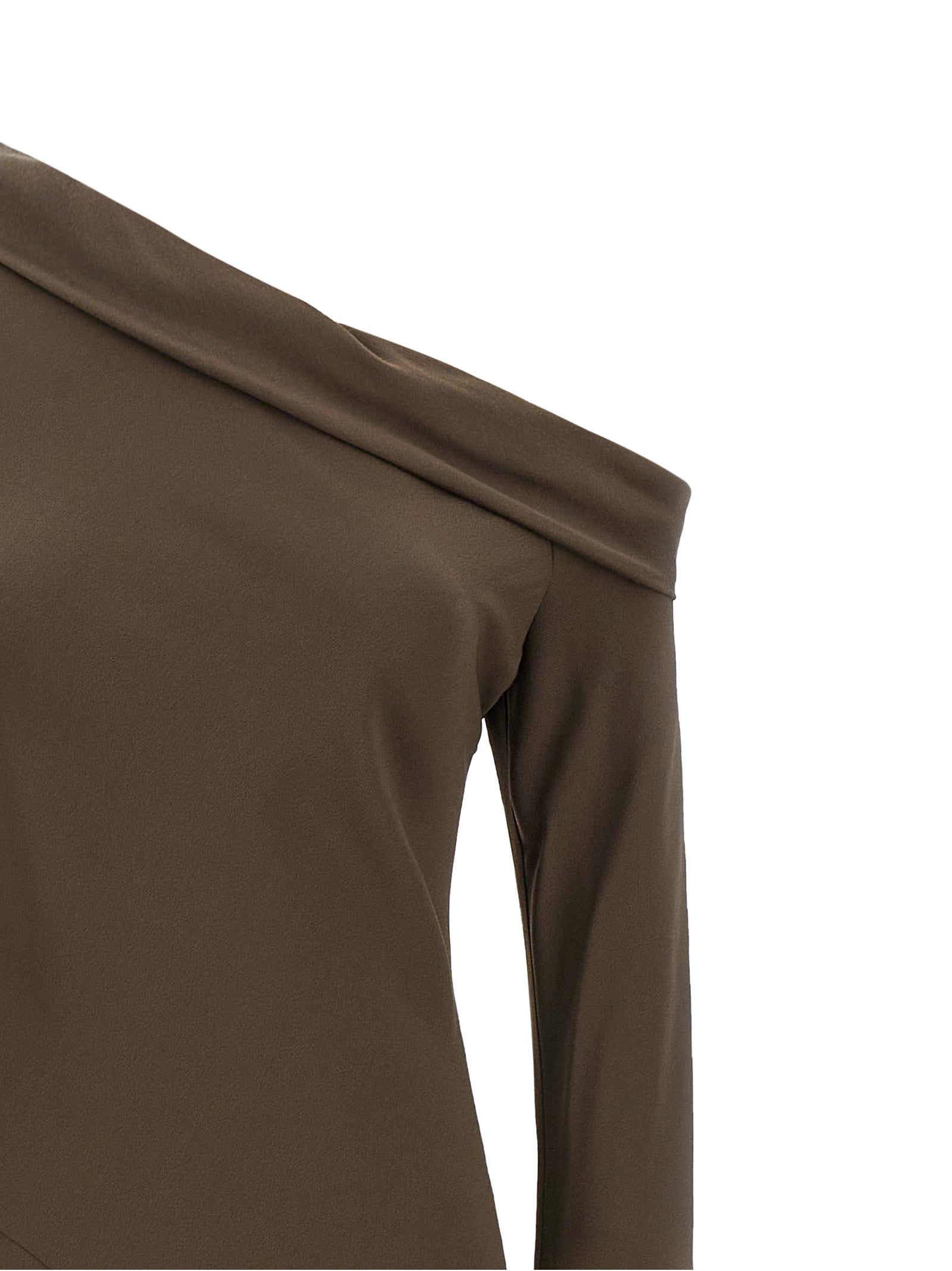 Alberta Ferretti Brown Viscose Long Women's Dress