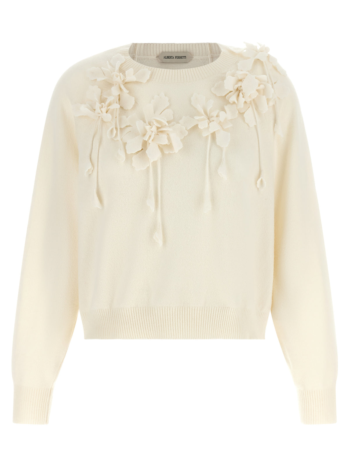 Alberta Ferretti White Virgin Wool Women's Cardigan