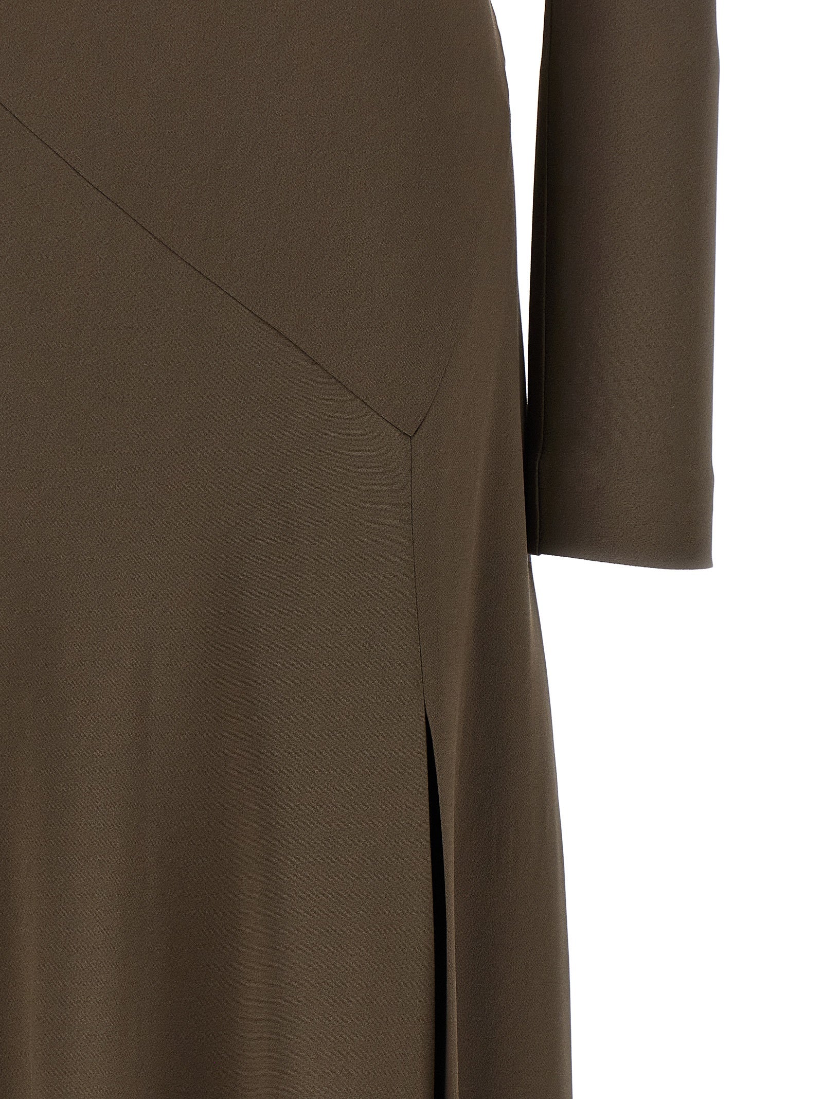 Alberta Ferretti Brown Viscose Long Women's Dress
