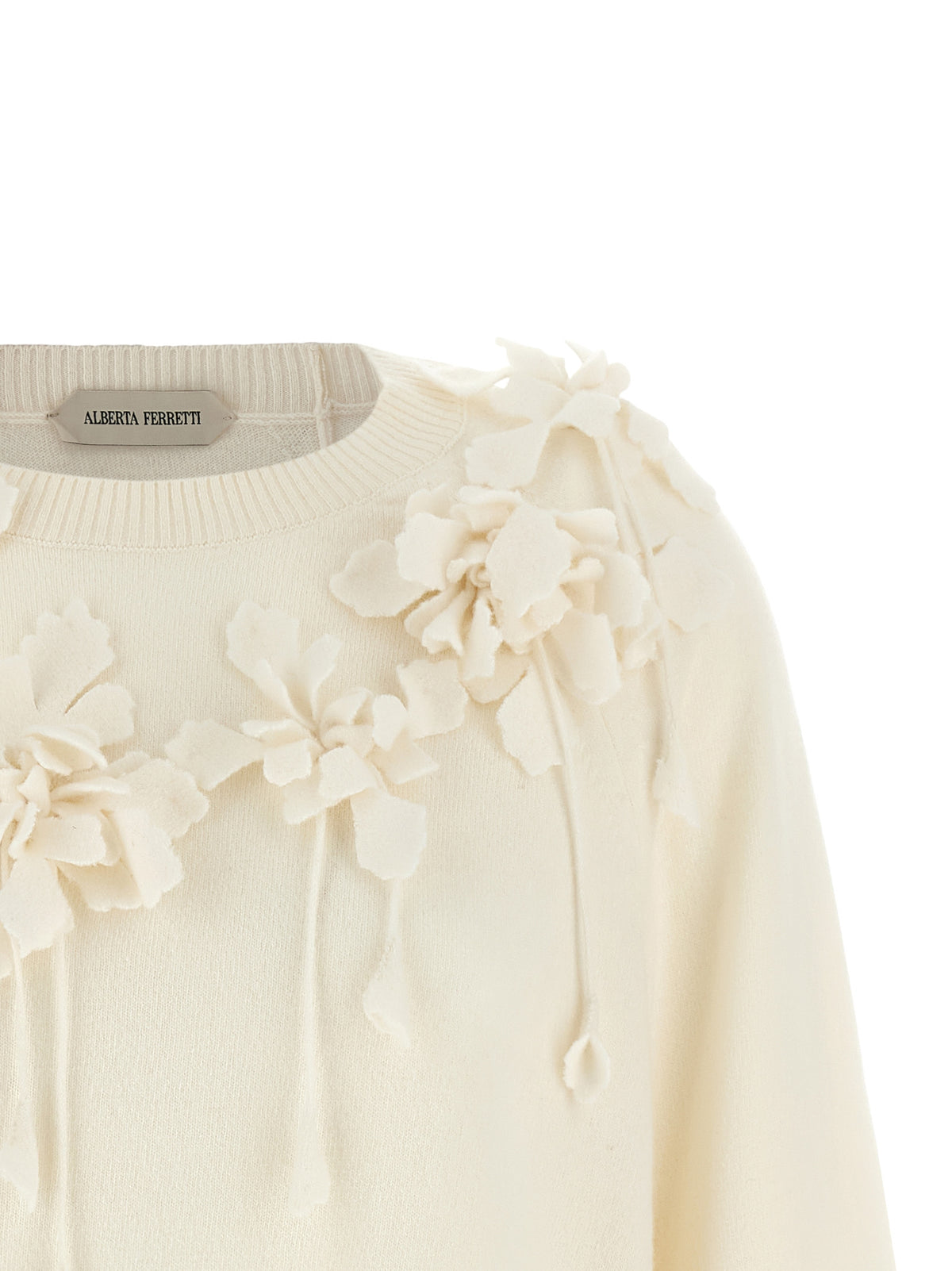 Alberta Ferretti White Virgin Wool Women's Cardigan