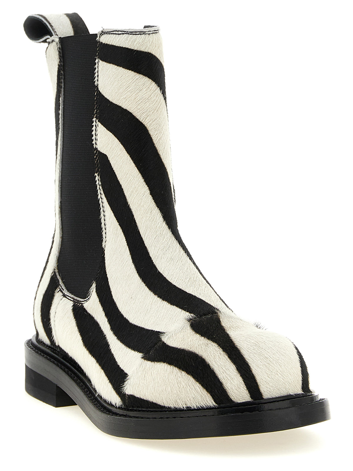 Moschino Bicolor Calfskin Ankle Women's Boots