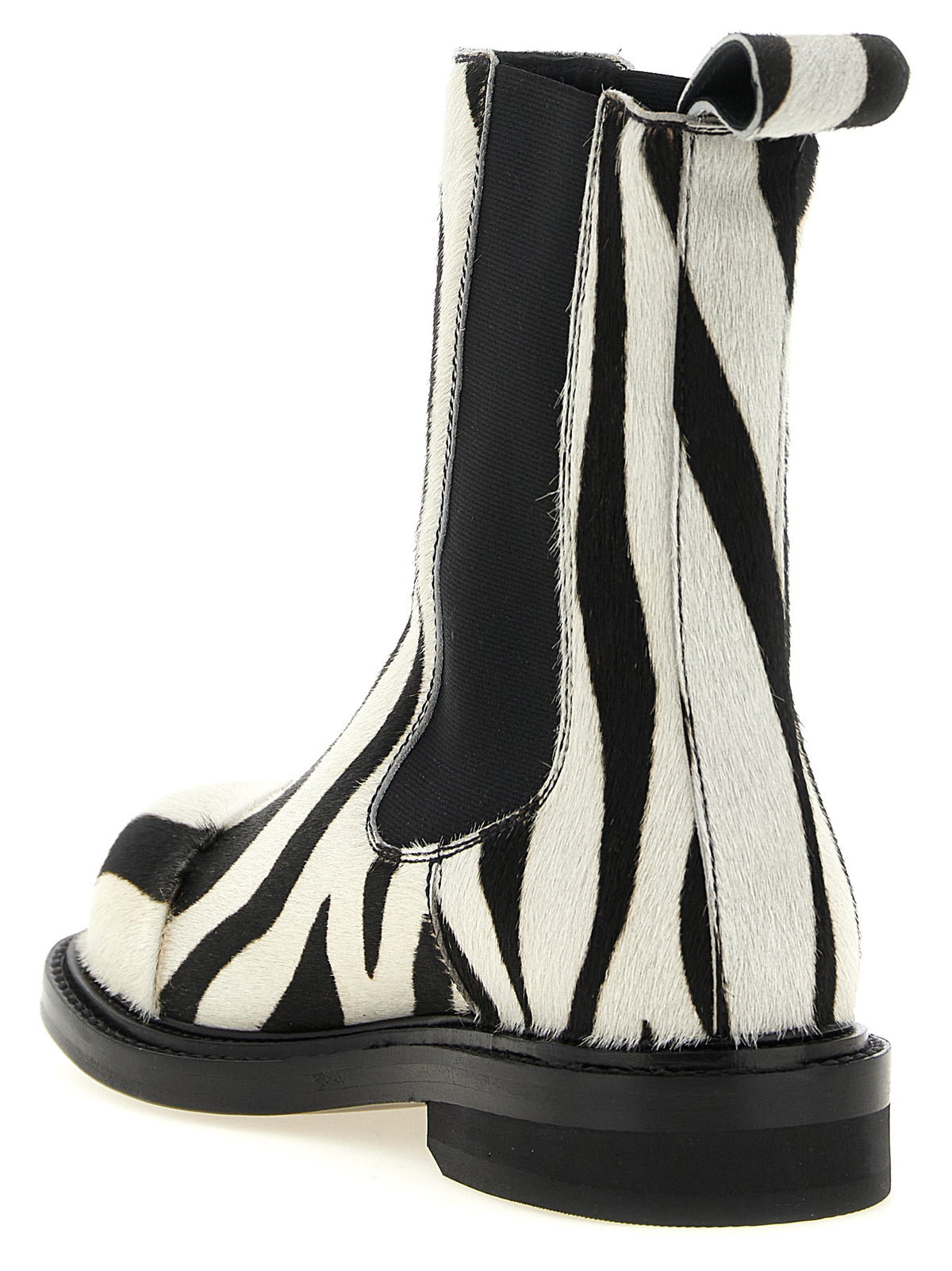 Moschino Bicolor Calfskin Ankle Women's Boots