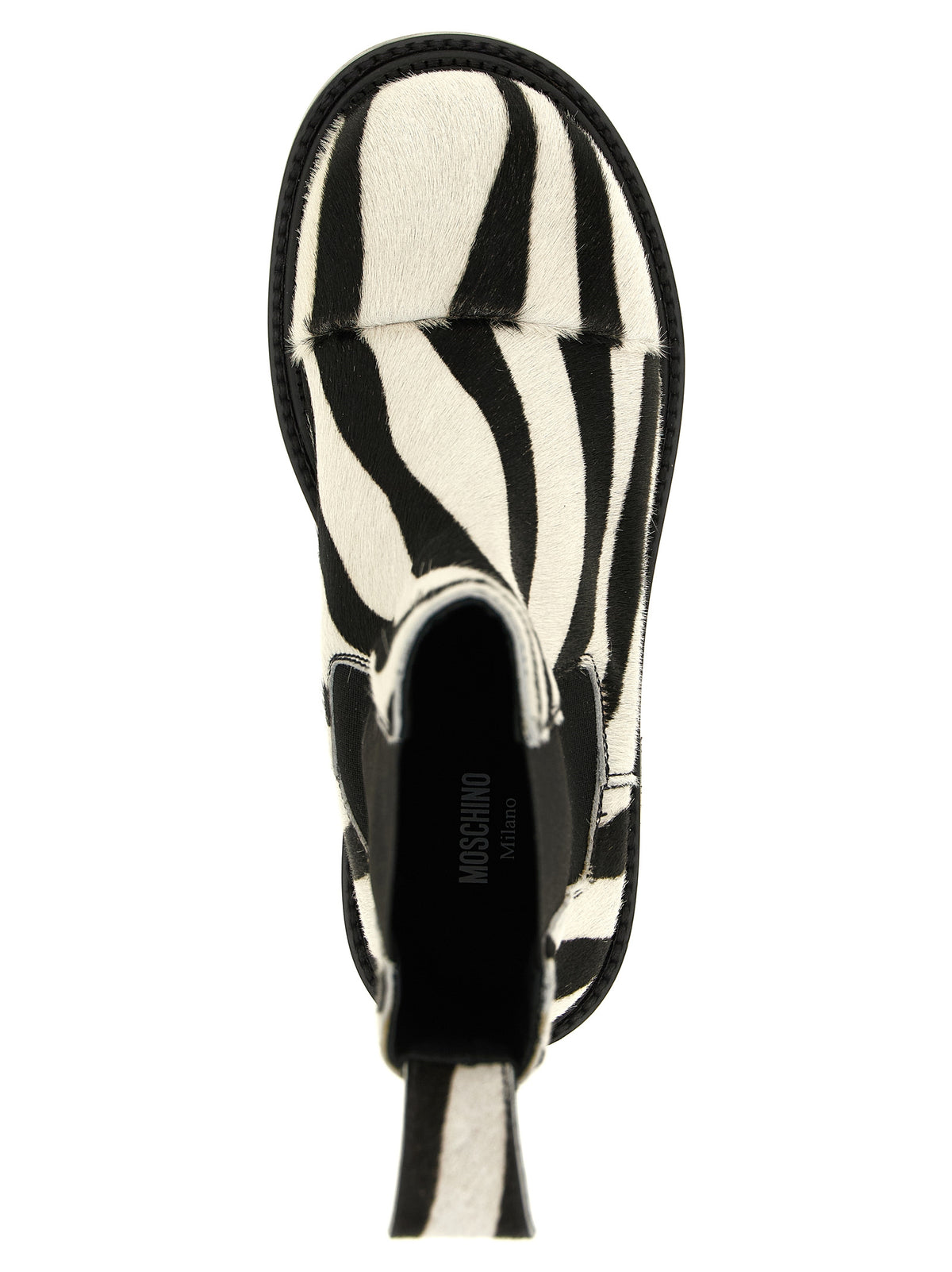 Moschino Bicolor Calfskin Ankle Women's Boots