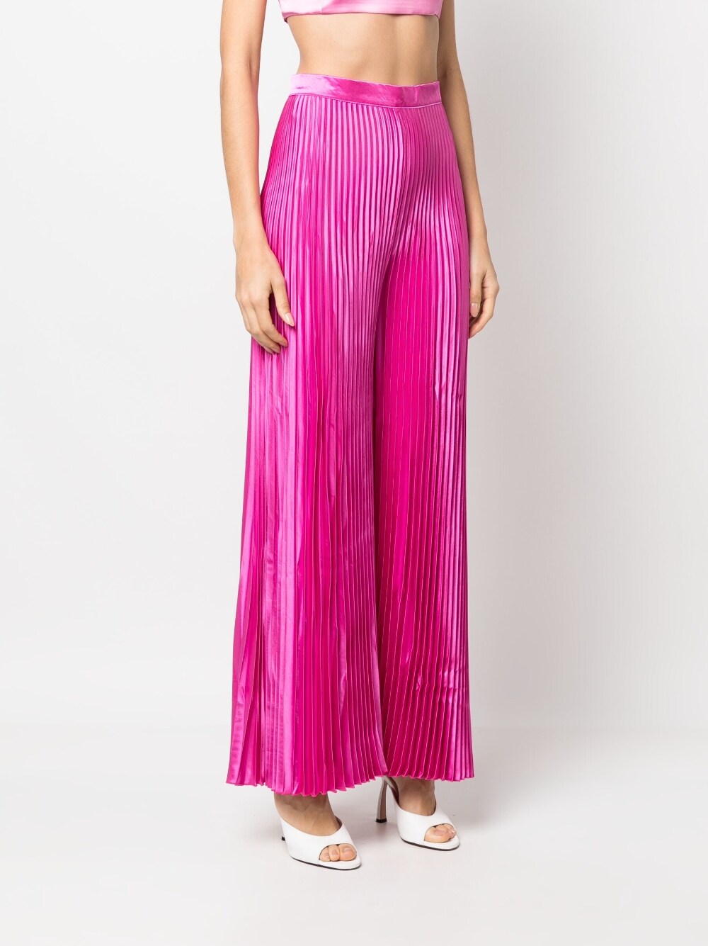 L'idee Woman Women's High Waisted Wide Leg Pants