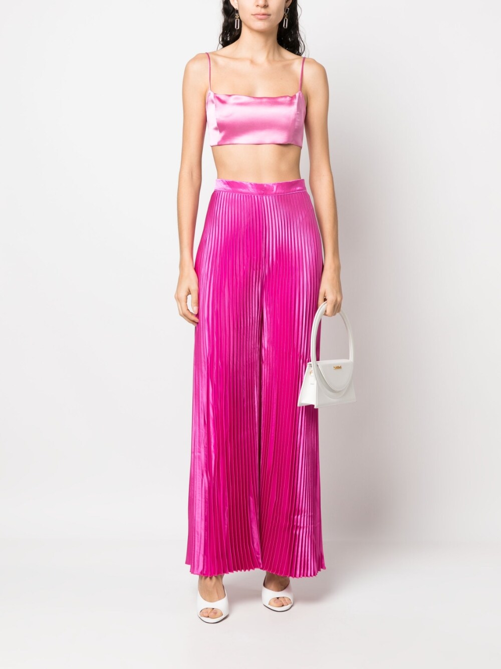 L'idee Woman Women's High Waisted Wide Leg Pants