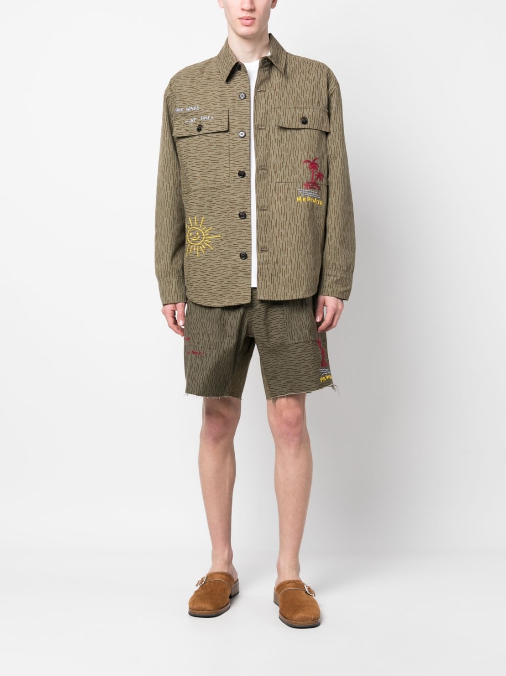President's Men's Camouflage Print Shorts