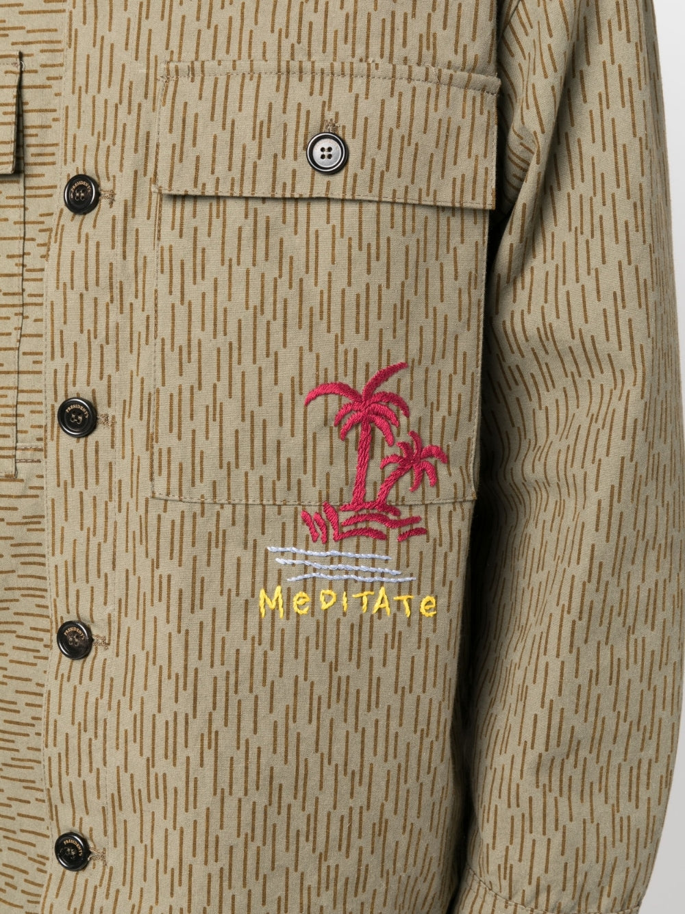 President's Men's Camouflage Print Shirt