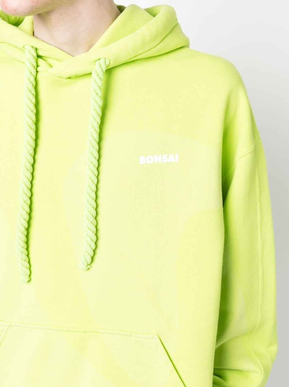 Bonsai Men's Printed Cotton Hoodie