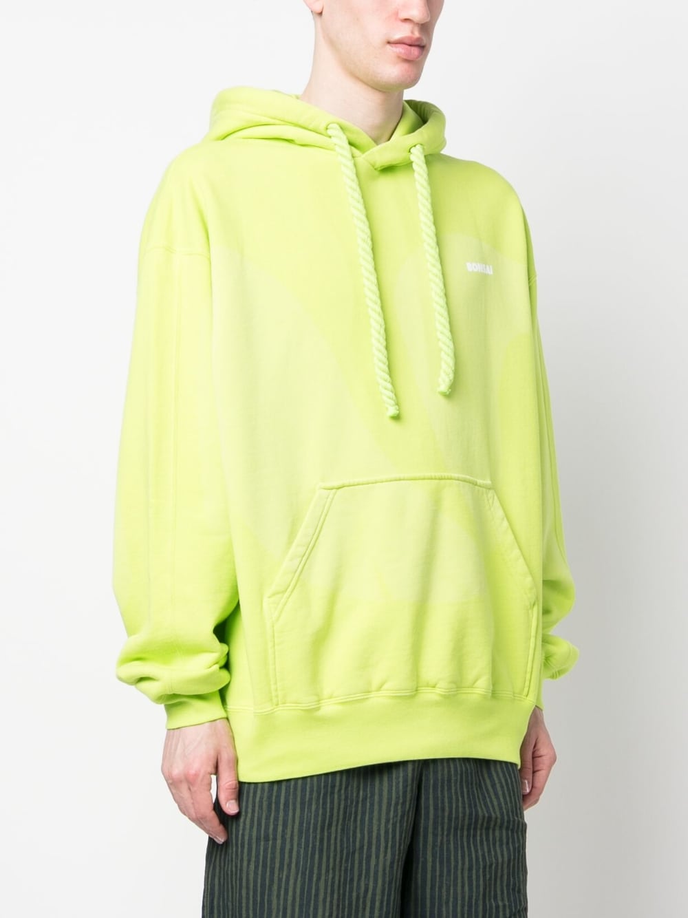 Bonsai Men's Printed Cotton Hoodie