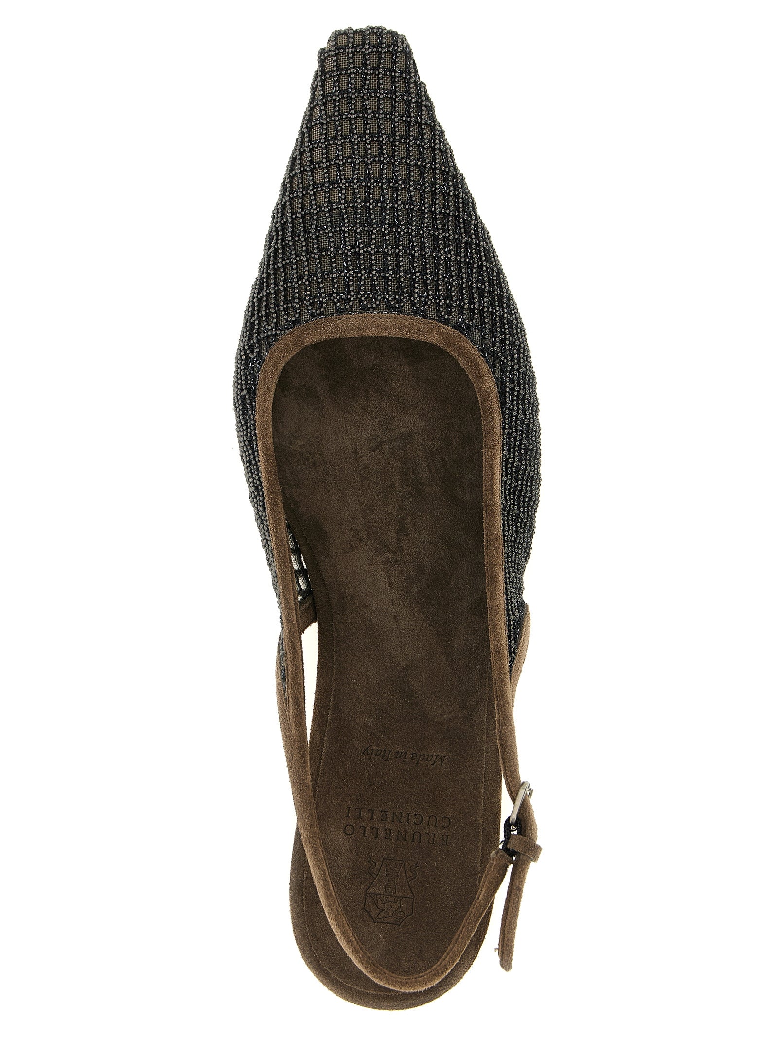 Brunello Cucinelli Brown Calfskin Ballet Women's Flats