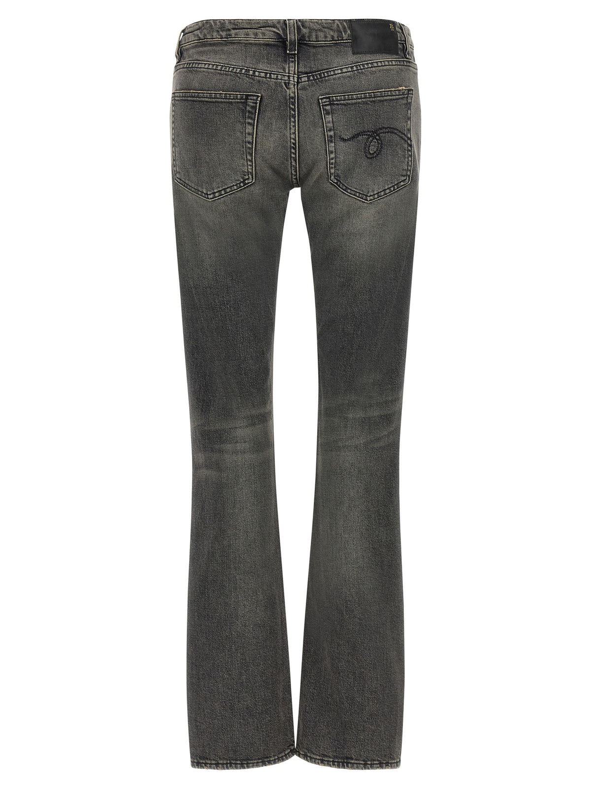 R13 Black Cotton Bootcut Women's Jeans