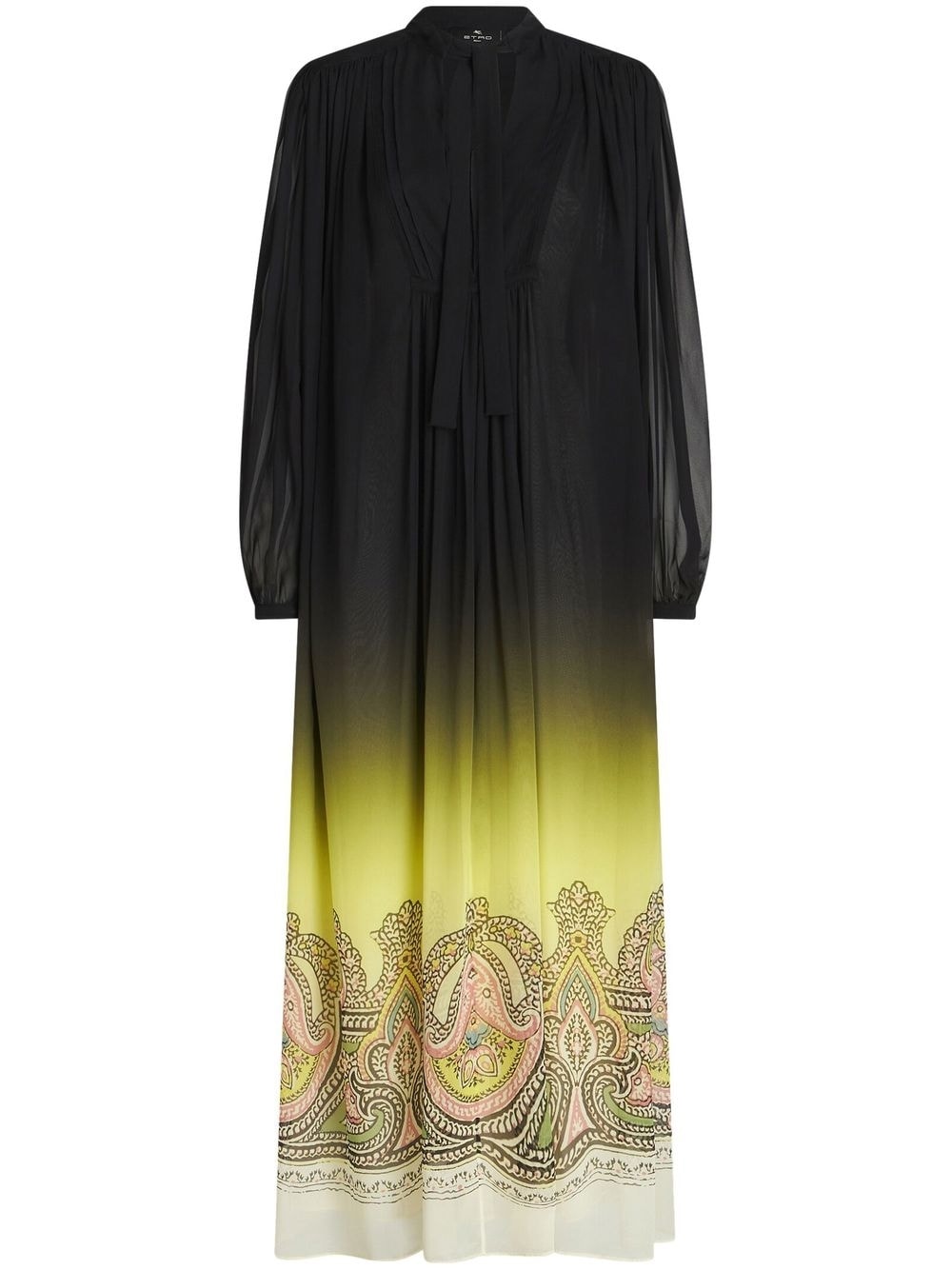 Etro Women's Silk Dress With Paisley Print And Gradient Effect
