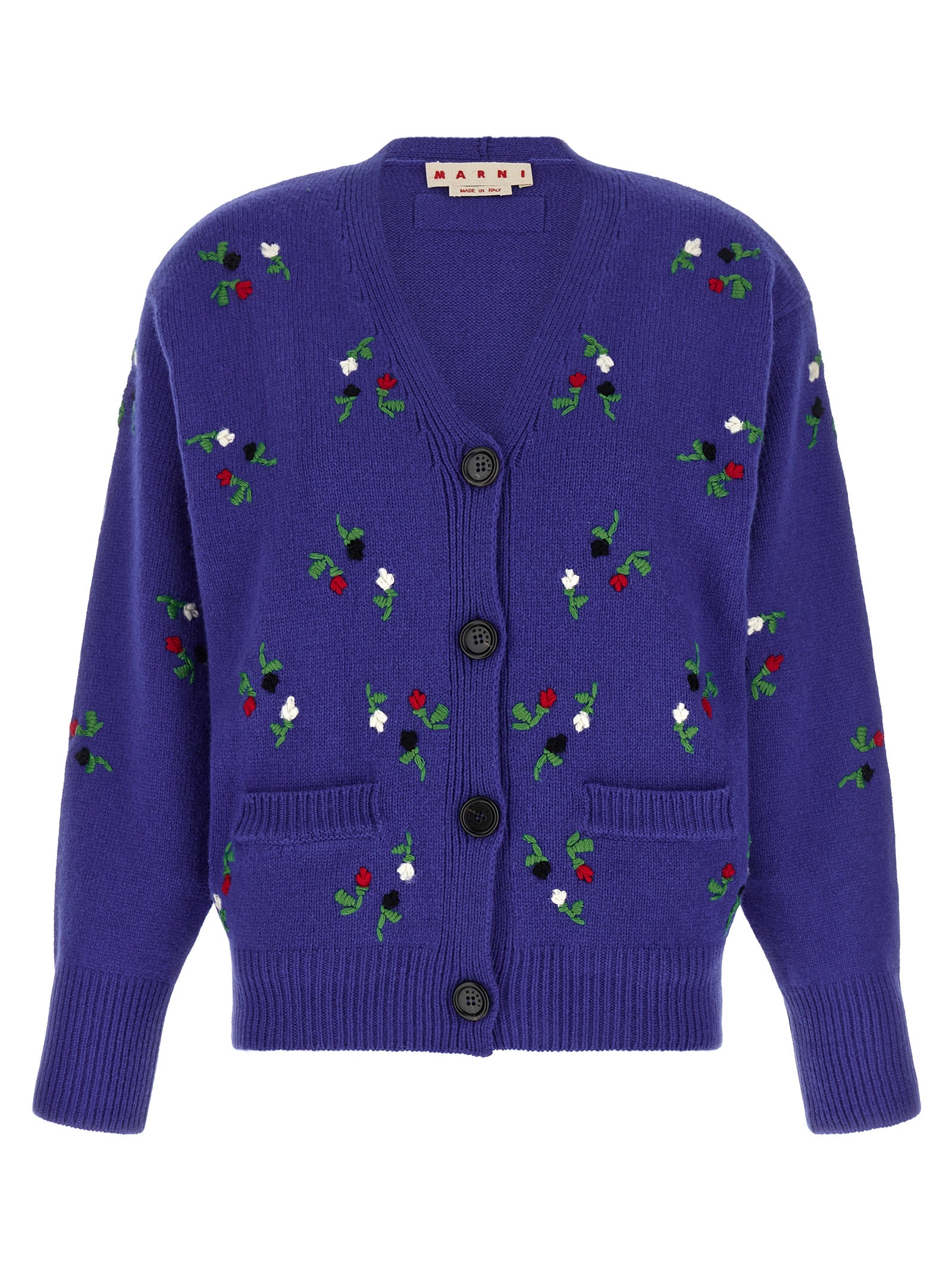 Marni Blue Virgin Wool Women's Cardigan