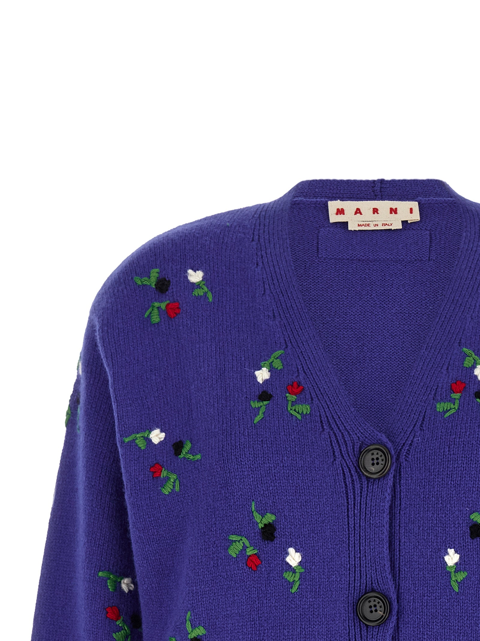 Marni Blue Virgin Wool Women's Cardigan