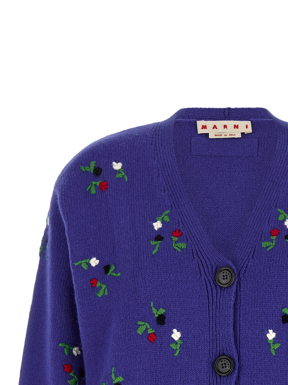 Marni Blue Virgin Wool Women's Cardigan