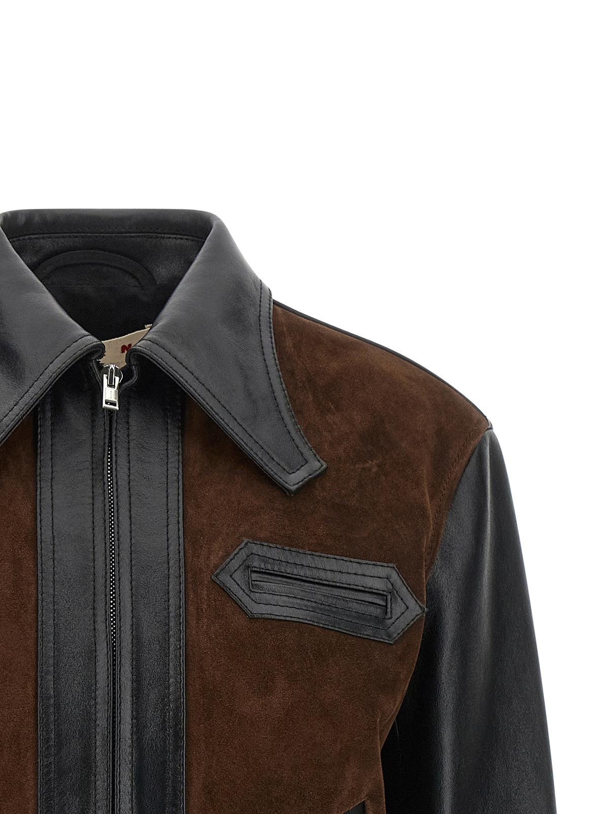 Marni Black Calfskin Leather Women's Jacket