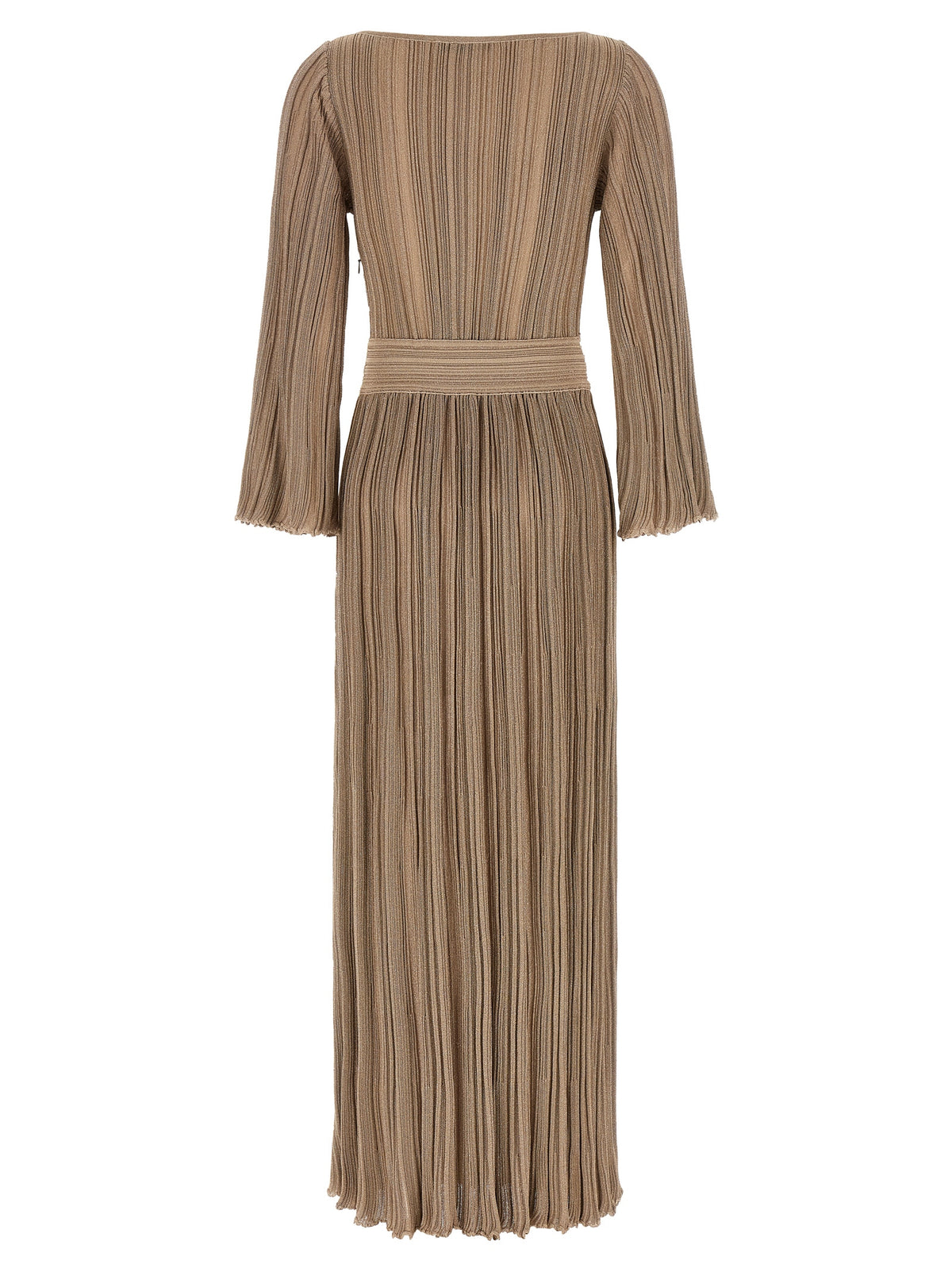 ANTONINO VALENTI Gold Viscose Long Women's Dress