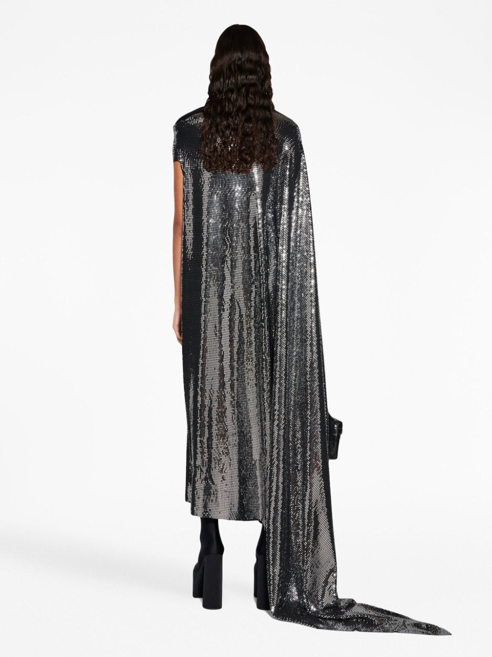 Balenciaga Women's Metallic Effect Midi Dress