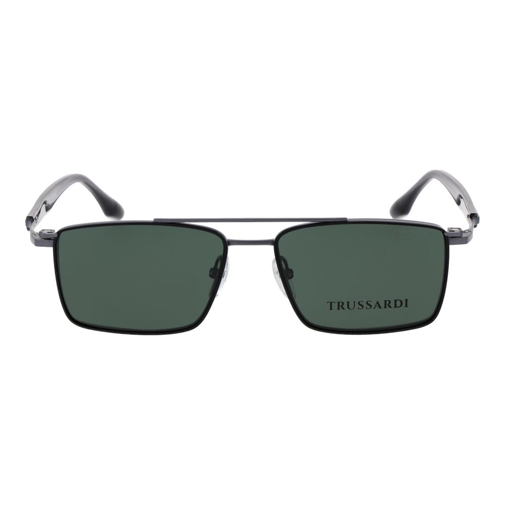 Trussardi Gray Titanium Glasses Men's (Frames)