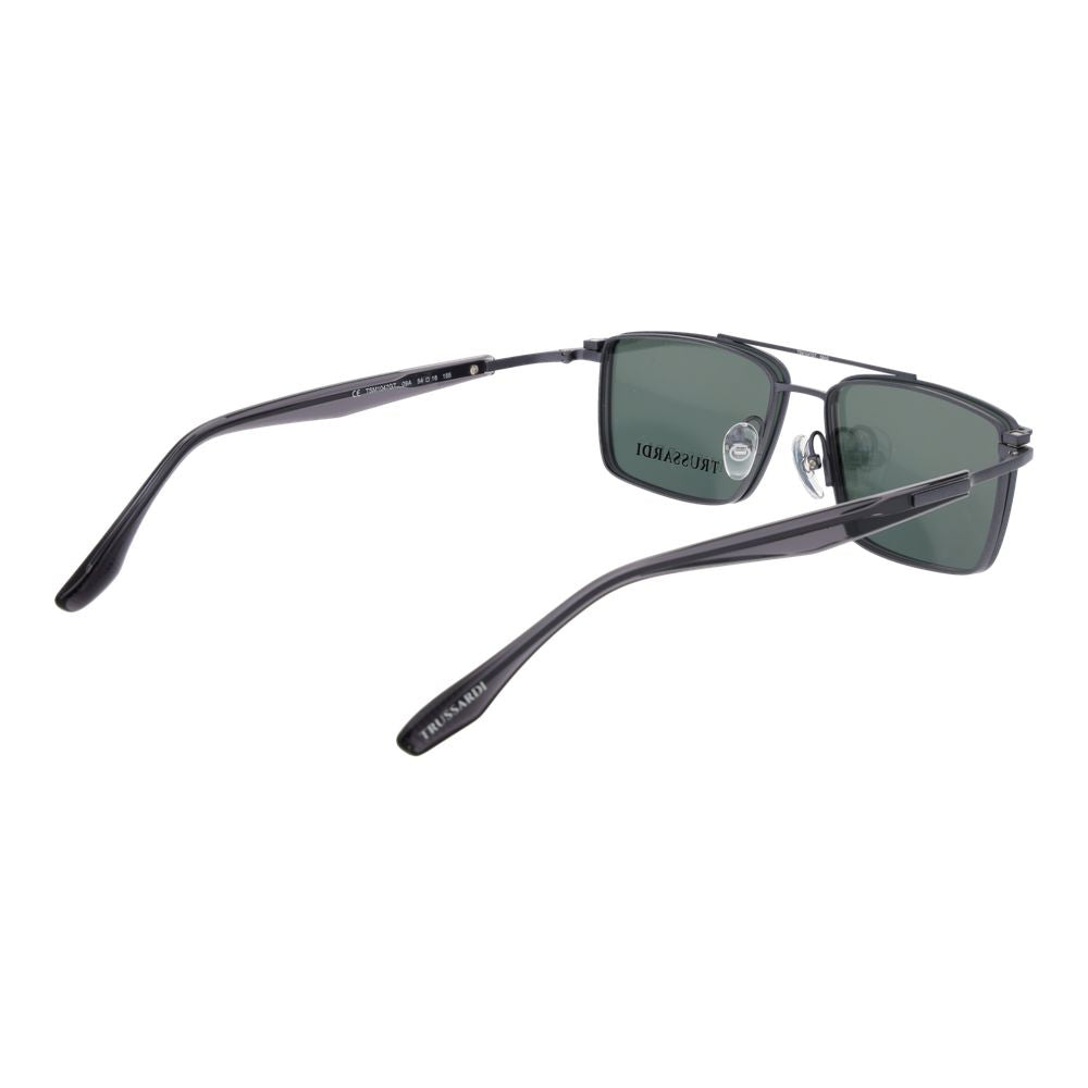 Trussardi Gray Titanium Glasses Men's (Frames)