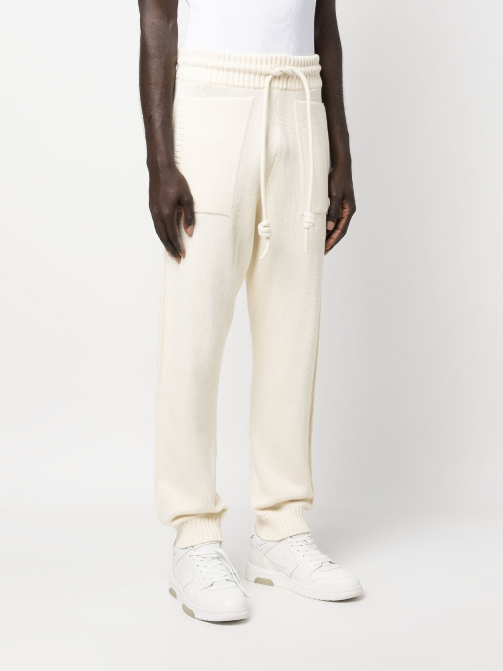 Off White Men's Diag-Stripe Knitted Track Pants