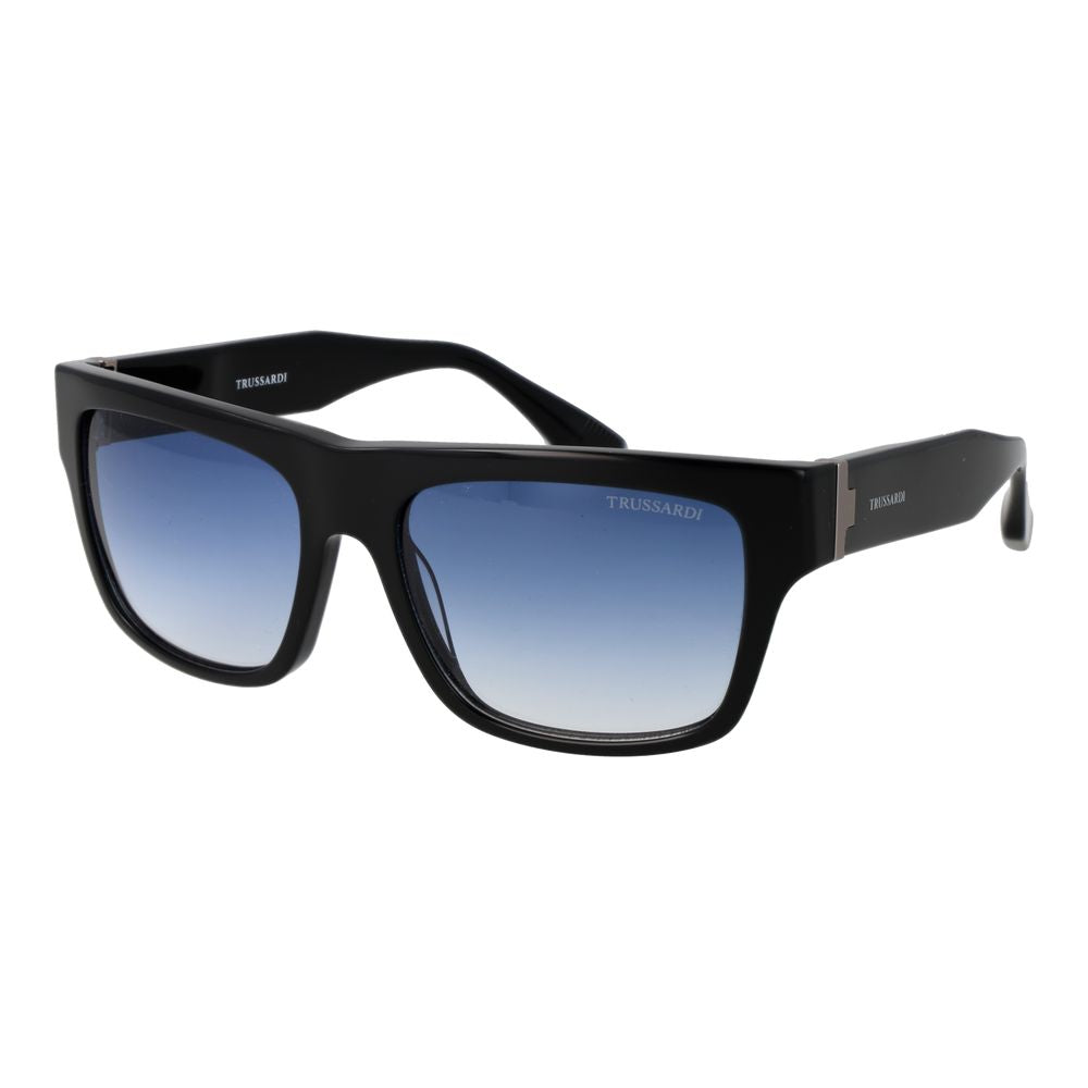 Trussardi Black Acetate Men's Sunglasses