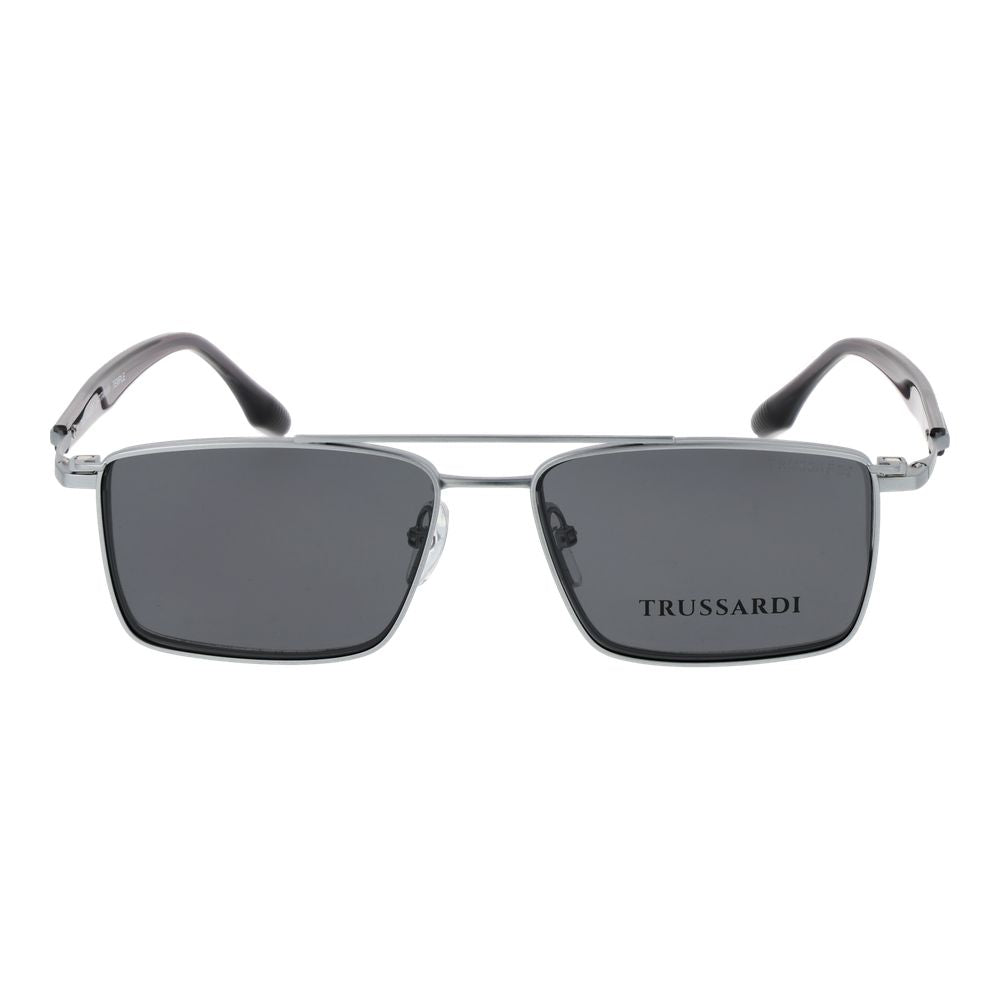 Trussardi Silver Titanium Glasses Men's (Frames)