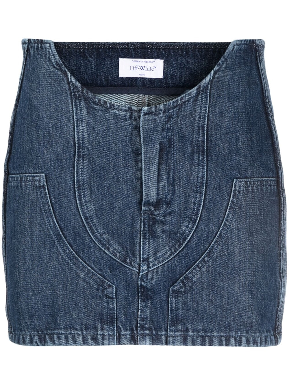 Off White Women's Denim Mini Skirt