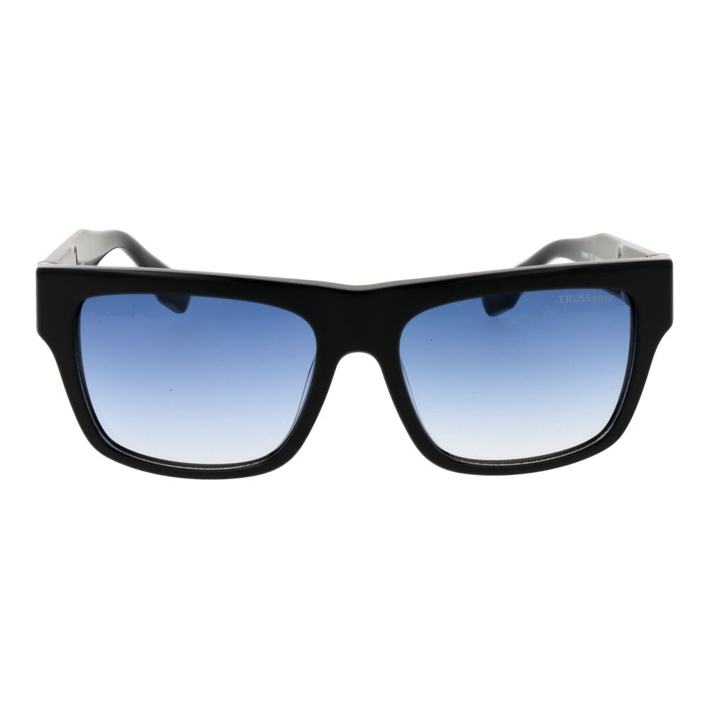 Trussardi Black Acetate Men's Sunglasses