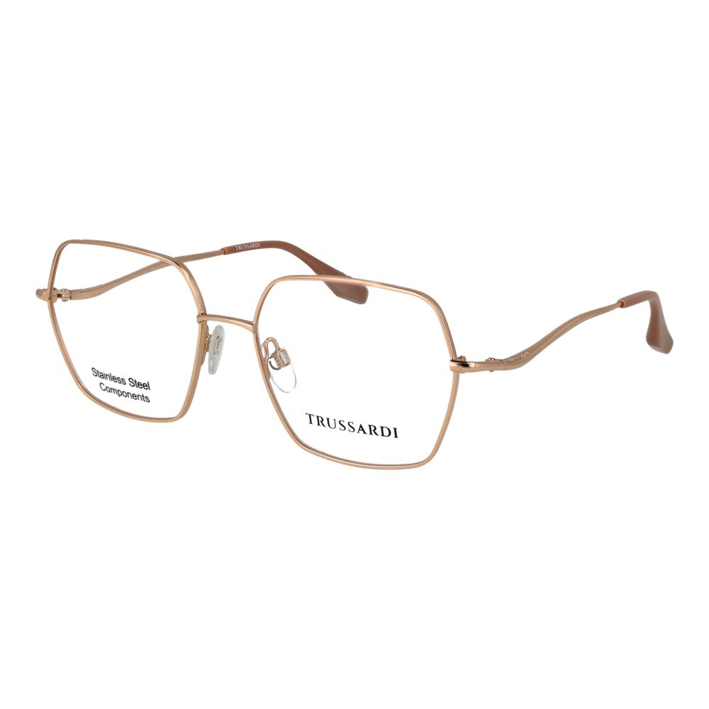 Trussardi Rose Gold Stainless Steel Glasses Women's (Frames)