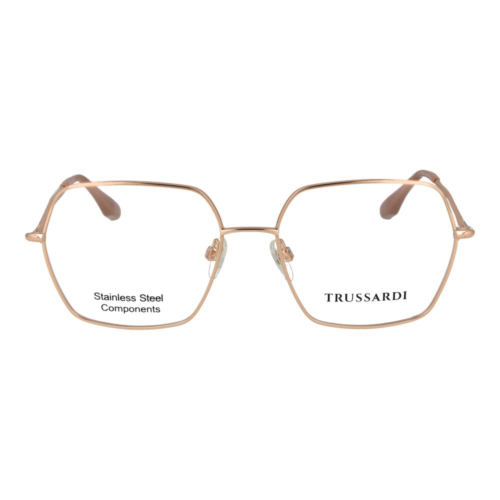 Trussardi Rose Gold Stainless Steel Glasses Women's (Frames)