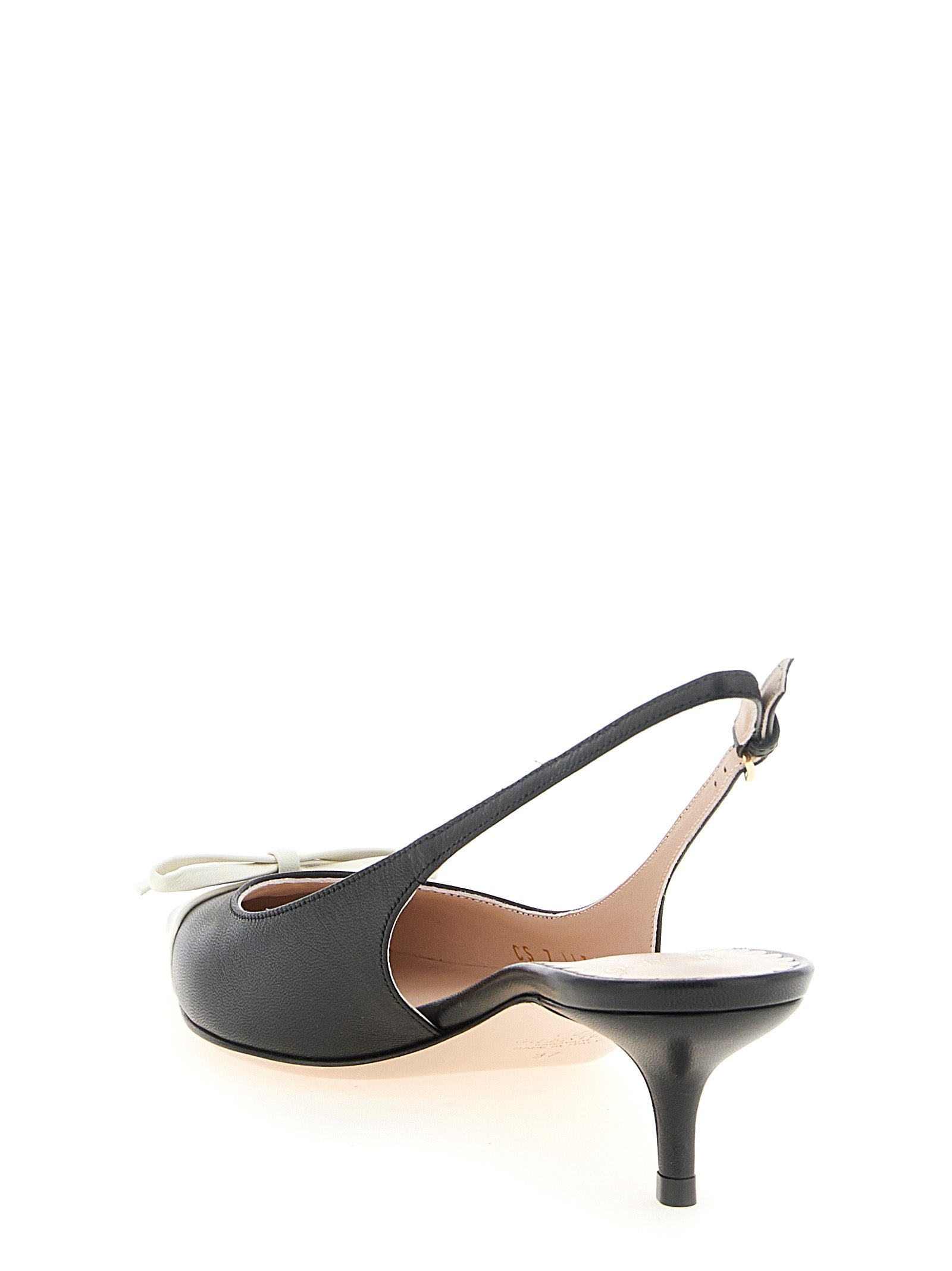 Valentino Garavani Bicolor Leather Mid Heel Women's Pumps