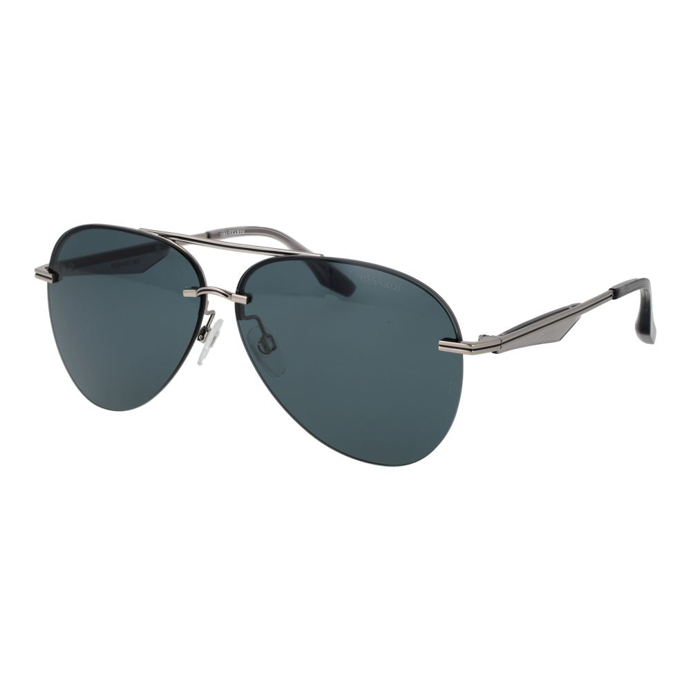 Trussardi Gray Metal Men's Sunglasses